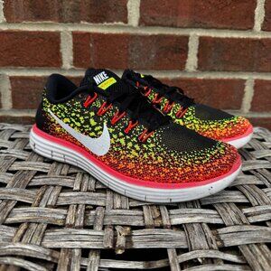 Nike Free RN Distance Running Athletic Shoes Sneakers Black Pink Womens Size 6.5